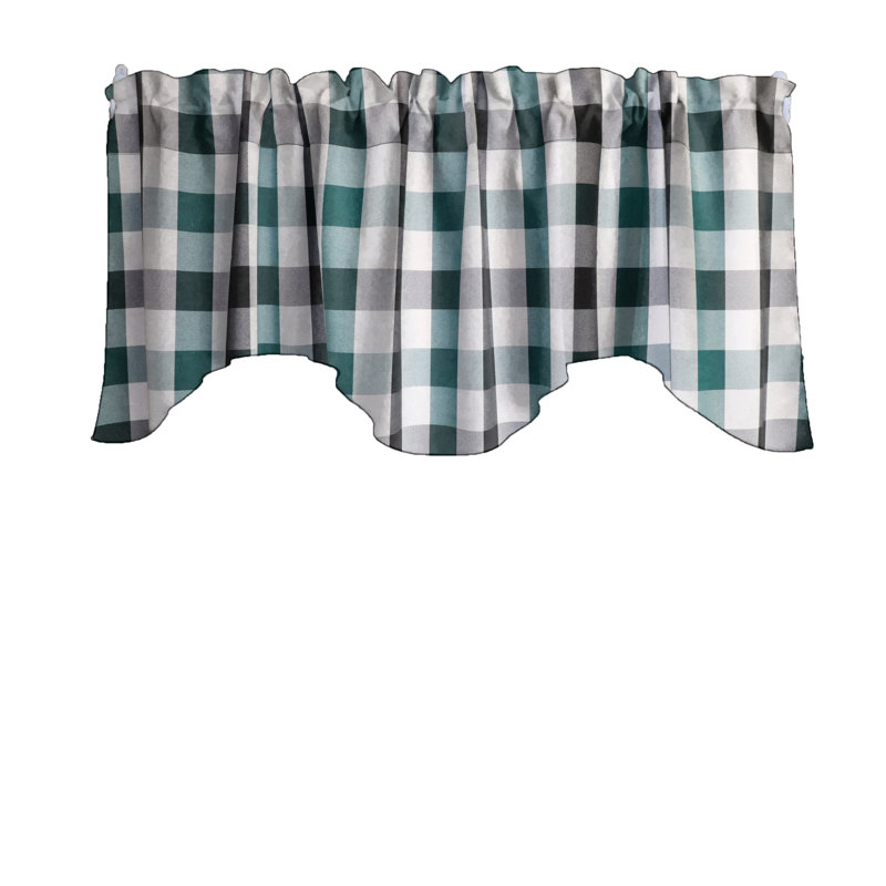 Cantonnière Rhyen, Noir chasseur / vert / blanc