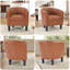 Fauteuil d'appoint classique en similicuir l 25,2 po avec garniture cloutée