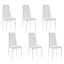Chaise de salle à manger, chaises de cuisine modernes Ebern Designs en PU avec pieds et structure en métal (noir)-2096789066-2146987696