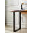 Live Edge Desk with U Shaped Legs and South American Walnut, with Drawer Storage-1731269340