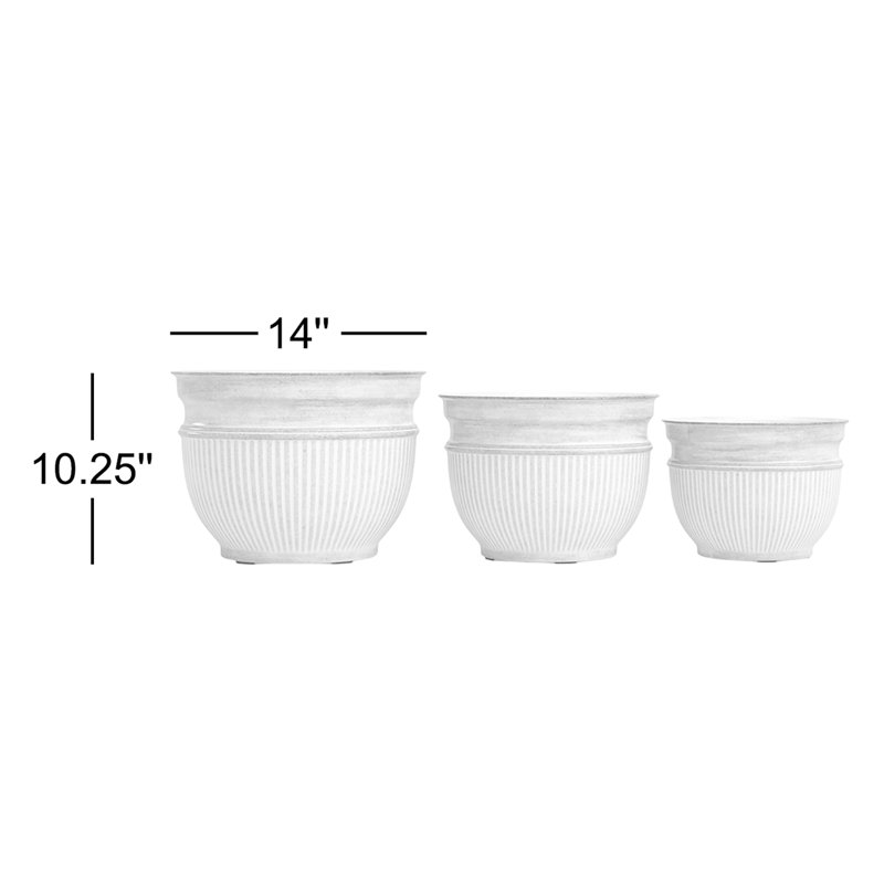 Camelia Planter, Cream