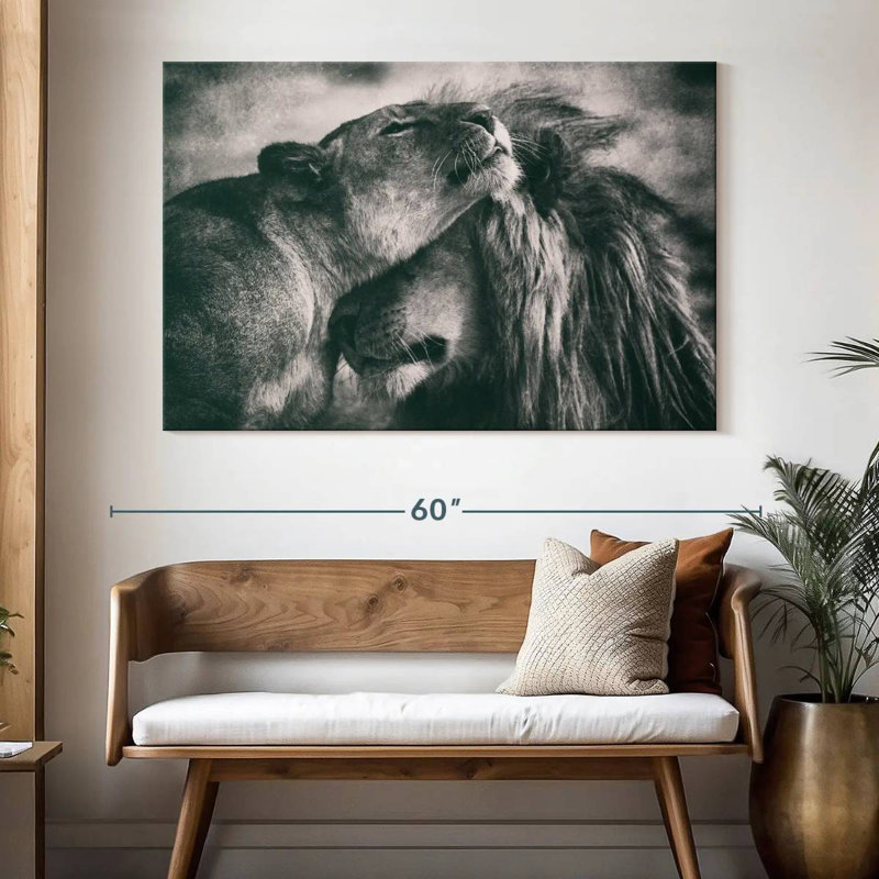 Amour monochrome, H 34 po x l 51 po