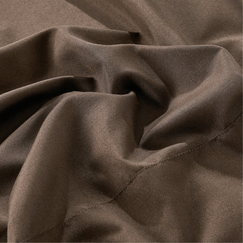 Ensemble de draps en microfibre Jcrown, Brun, Ensemble de draps pour lit simple avec deux taies 