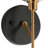 Adelgunde Modern Blcak Brass Wall Sconce Bathroom Vanity Light With Clear Water Glass