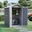 PP Plastic Tool Shed – Grey