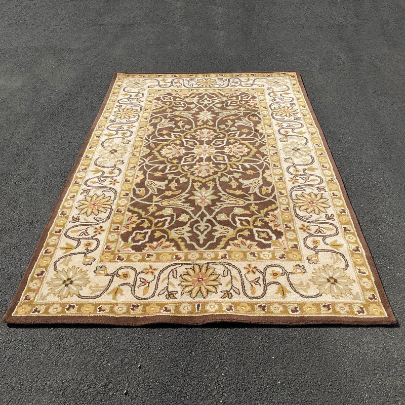 Wool Oriental Indoor Rug, Rectangle 5' x 8'