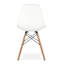 Chaise d'appoint blanche et naturelle en plastique et bois-1553988883