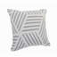 Housse de coussin décorative Salah géométrique contemporaine faite à la main 100 % coton-131260002
