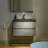 Vital 29-1/2 in. W x 19-5/8 in. D Wall Mounted Floating Bathroom Vanity in Grey with Composite Vanity Top-87768983