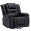Fauteuil inclinable de cinéma maison 36,6 po en cuir végétalien