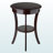 Alabama Modern Solid Wood End Table in Cappuccino Finish, 27'' H X 20'' W X 18.75'' D-1095961265