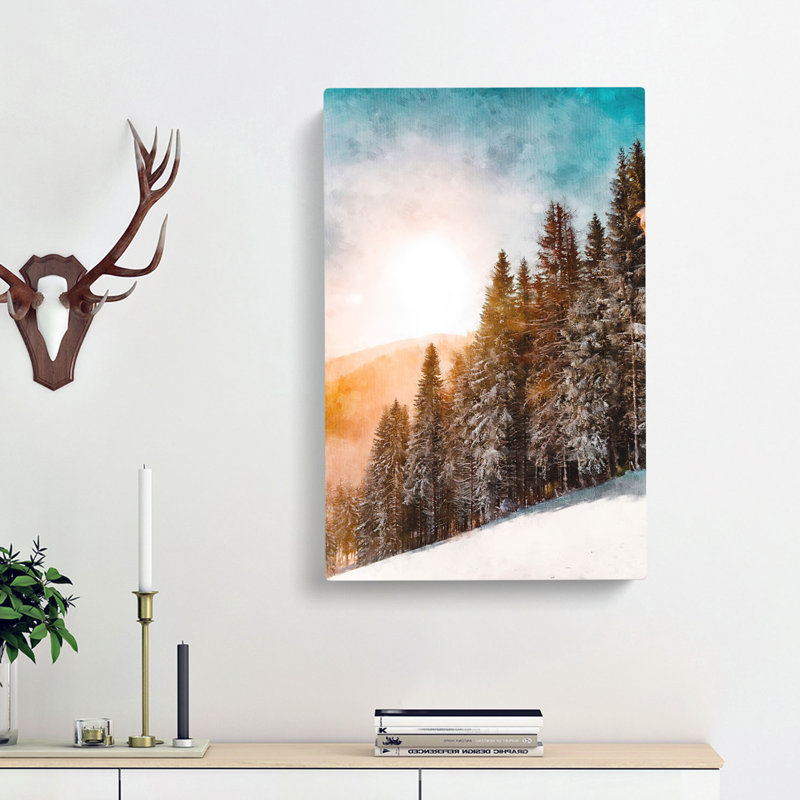 Sunrise Over The Forest - Wrapped Canvas, 50cm H x 35cm W x 3cm D