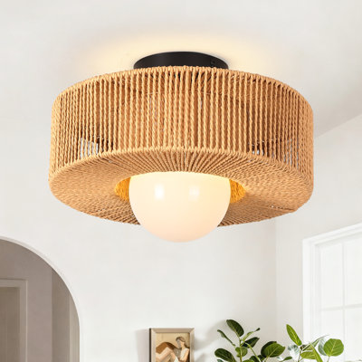 Plafonnier encastré 12,6 po Boho Farmhouse