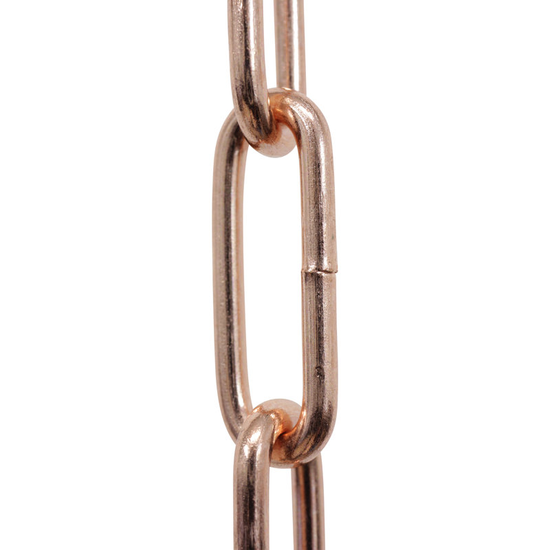 Chaîne de lustre décorative à maillons standard (10 pieds), Cuivre