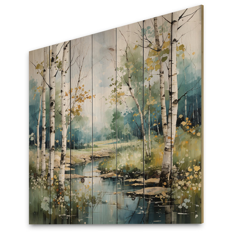 Birch Woods Whispering Winds X, H 15 po x l 15 po x P 0,78 po