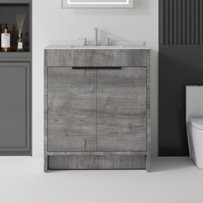 Meuble-lavabo autoportant avec lavabo