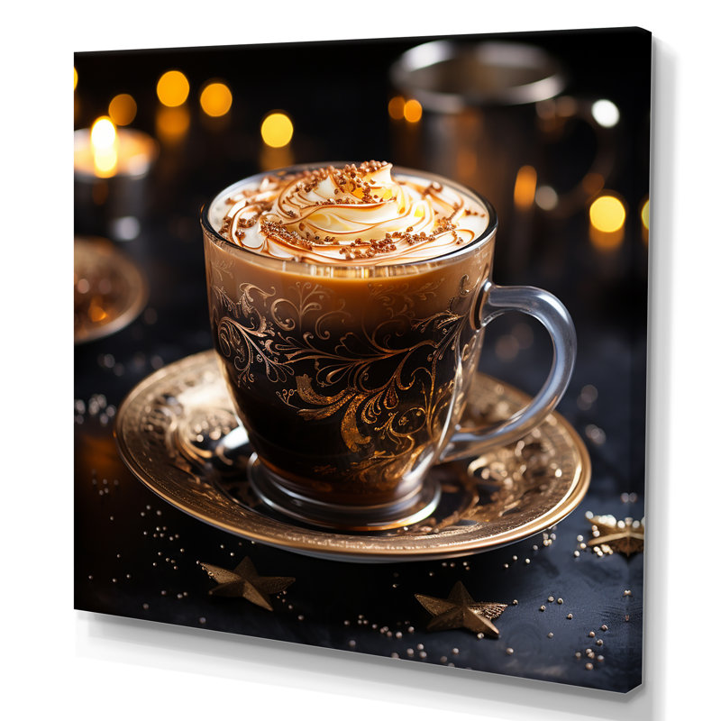 «Brown Brew Brilliance Coffee I» - art mural café, H 36 po x l 36 po x P 1,5 po