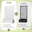 Lit de jardin en métal avec treillis et roues H 6 pi x l 4 pi - blanc-1503515745-1503515748