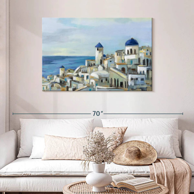 Ravi Santorini View I, 30" H x 45" W