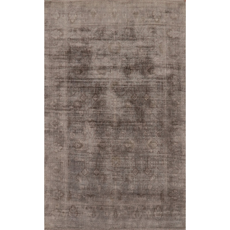 Tapis indien délavé à la main 6 x 8 po