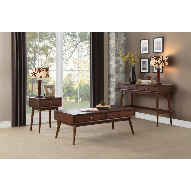 Norberg Rectangular End Table with Storage