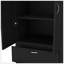 Armoire penderie H 76 po, 2 tiroirs, 1 tablette, noir Armoire-329430420