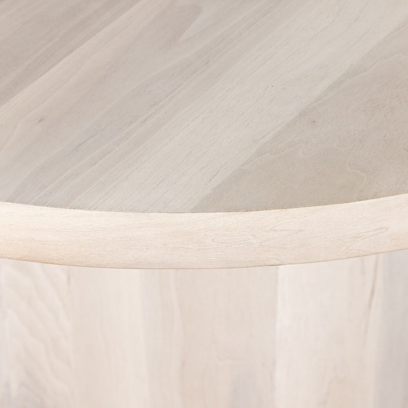 Hudson Round Walnut Wood Dining Table