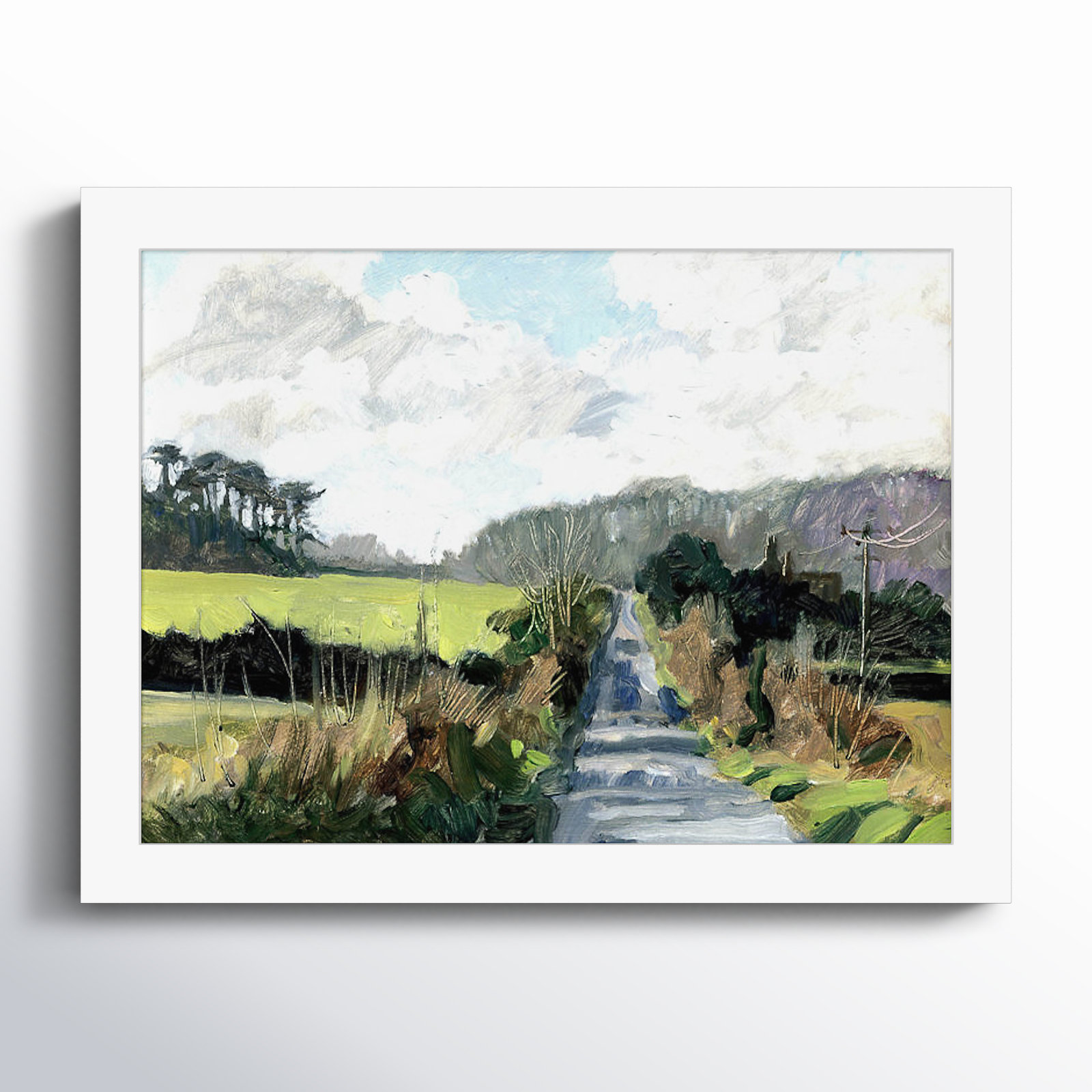 Ripple Lane by Metcalfe Clive, White, 10" H x 13" W x 1" D