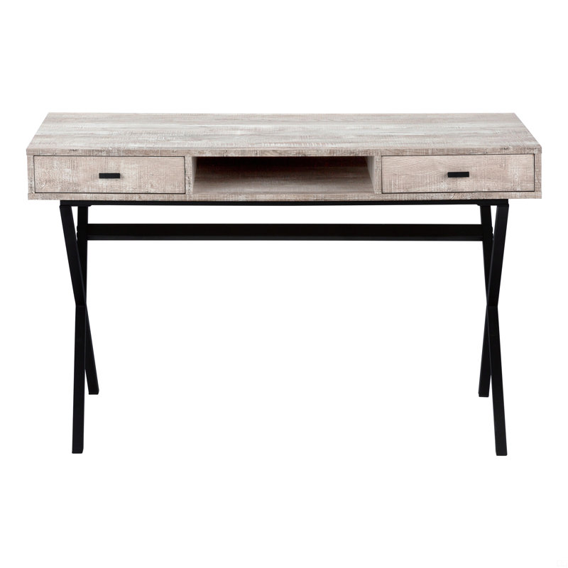 Computer Desk, Home Office, Laptop, Taupe