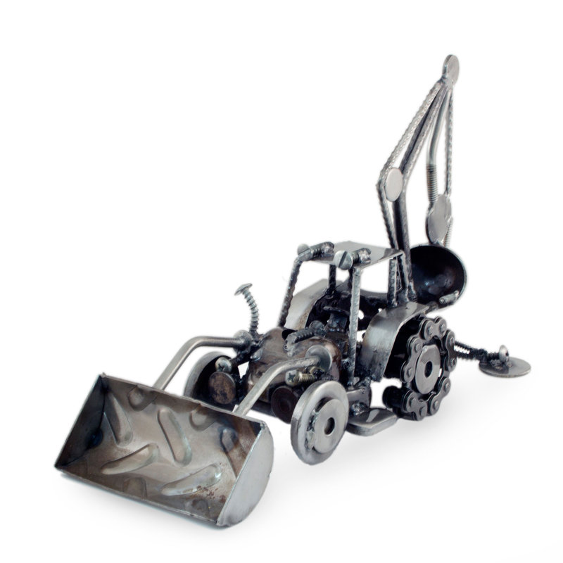 Armando Ramírez Unique Recycled Metal and Car Parts Sculpture