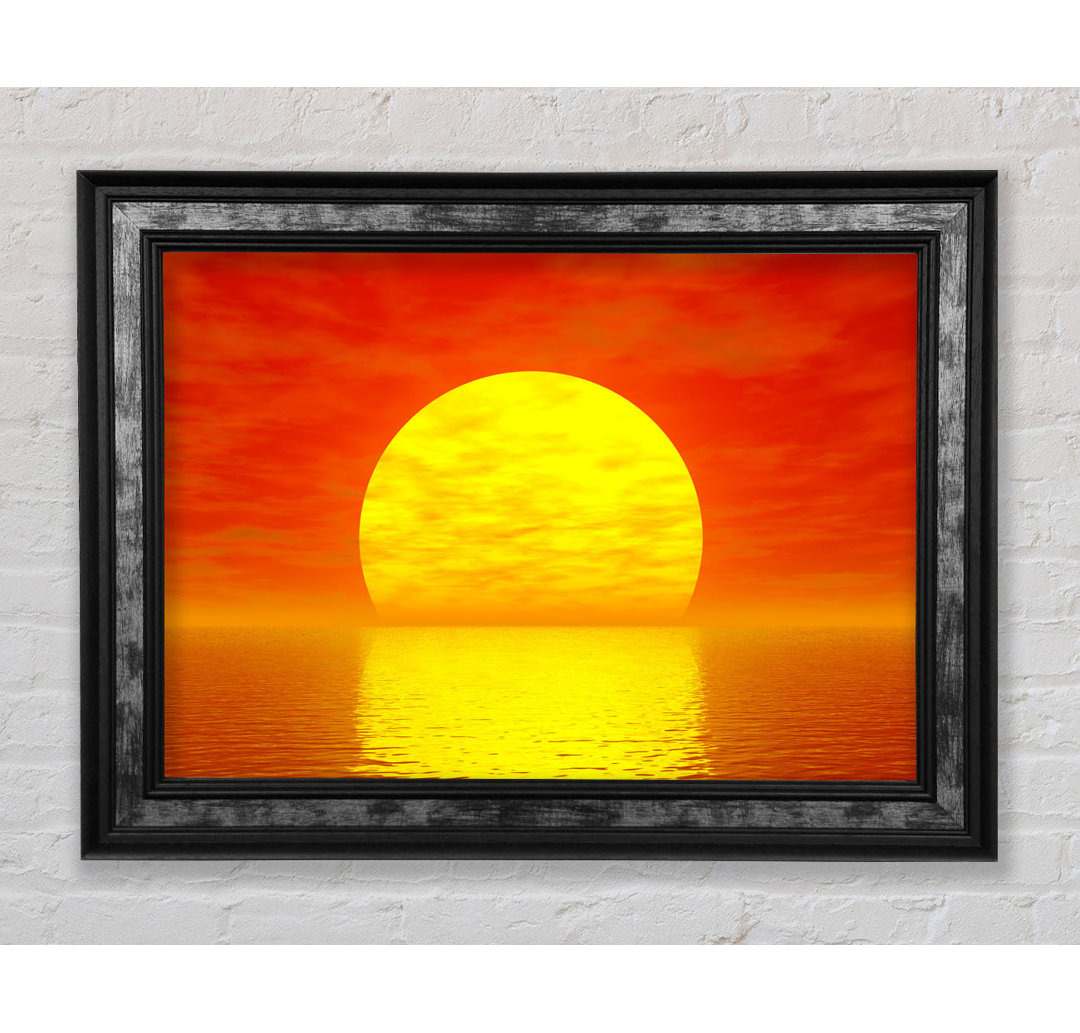 Glorious Orange Sunset - Einzelner Bilderrahmen Kunstdrucke