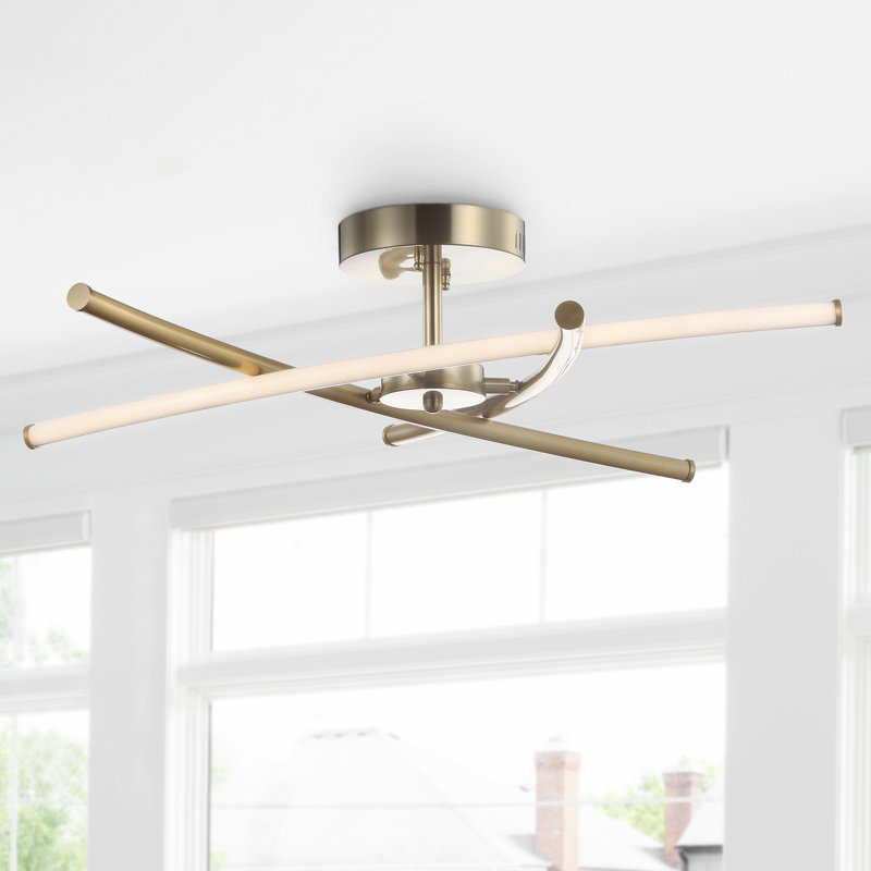 Geocron LED Flush Mount, Gold