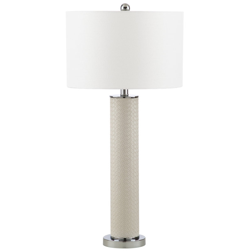 Baxley Table Lamp, Cream/Chrome