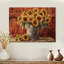 «Golden Hour Harvest Blooms At The Barn II», art mural en bois assorti, sur bois de pin naturel-187208384
