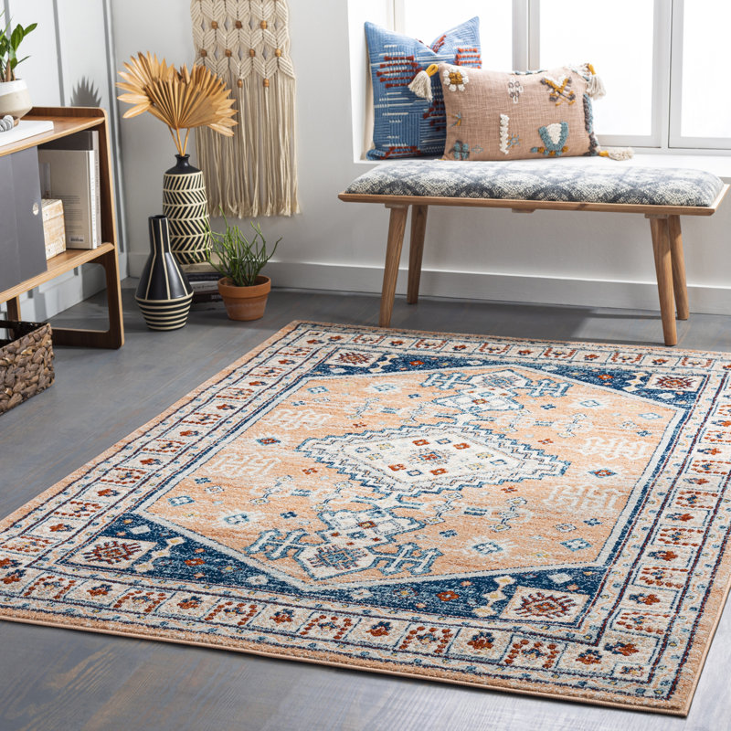 Aldusa Oriental Indoor Rug, Rectangle 6'7" x 9'