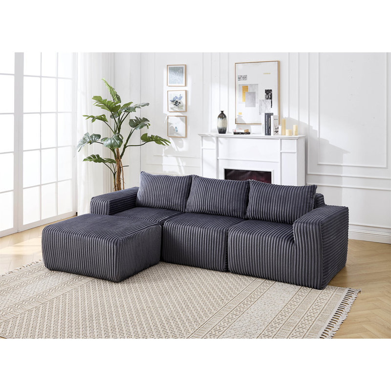 Canapé modulaire Modern, Gris foncé
