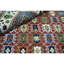 Wool Oriental Area Rug in Rust/Ivory