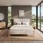 Lit plateforme tapissier scandinave avec structure en bois massif-675234333-675234331