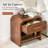 Modern Nightstand Set Of 2 Wooden Bedside Tables With Smooth Rounded Corner Design-223677343
