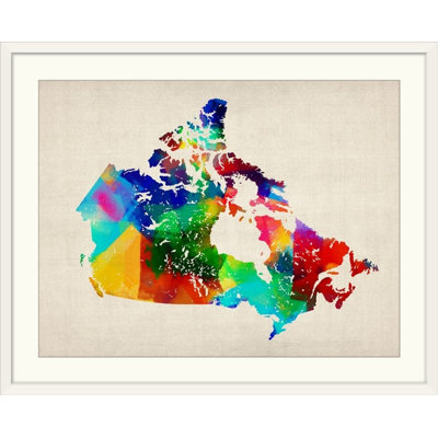 «Canada Rolled Paint Map» par Francy, impression