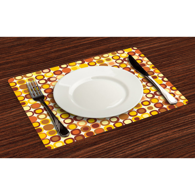 Cleary Mid Century Design Retro Square Placemat
