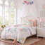 Ensembles de literie fleuris en microfibre pour filles, 1 place et 2 places (twin/twin XL).
