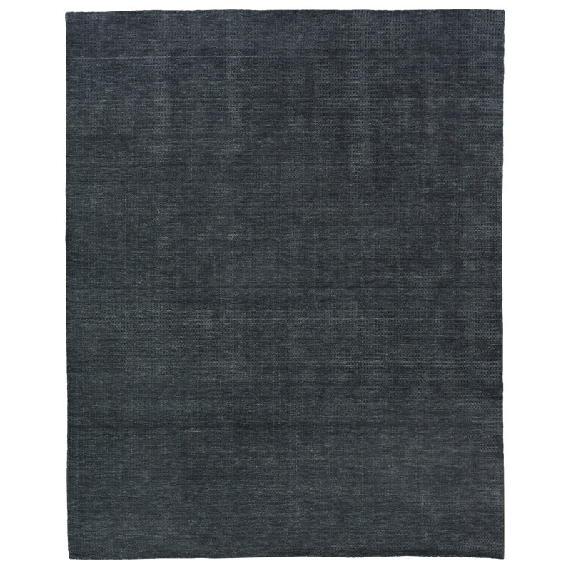 Handmade Charcoal Sheepskin Rectangular 10' x 14' Rug