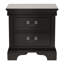 Table de chevet en bois classique, 2 tiroirs de rangement, L 22 po, bois massif-649807980