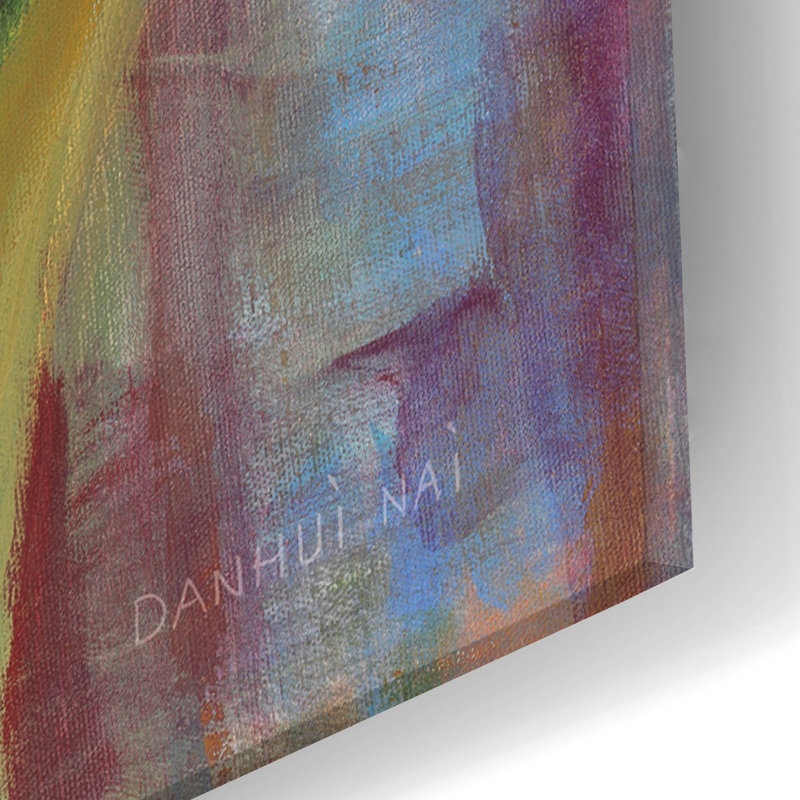«Parrot Tulips 1» par Danhui Nai, art mural en verre acrylique, H 24 po x l 16 po x P 0,2 po