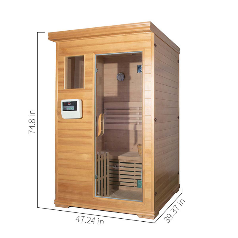 Sauna de salon en bois massif à deux places Hart Enjoy Life