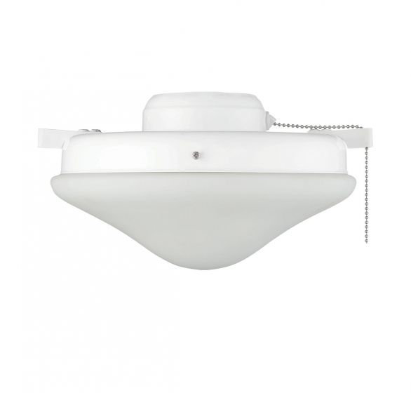 Ventilateur d'éclairage blanc 2 lumières Meridian, Blanc