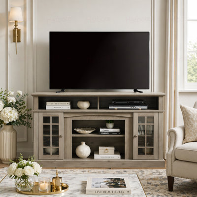 Meuble télé classique pour téléviseur de 65 po ou moins avec espace de rangement ouvert et fermé Classic Classic