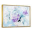Violet et bleu liquide Art Waves - reproduction sur toile flottante-67396152-67396153
