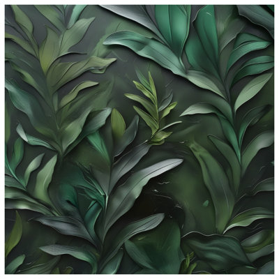 Green Foliage Leaves Canvas Gallery Wrap in Many Sizes